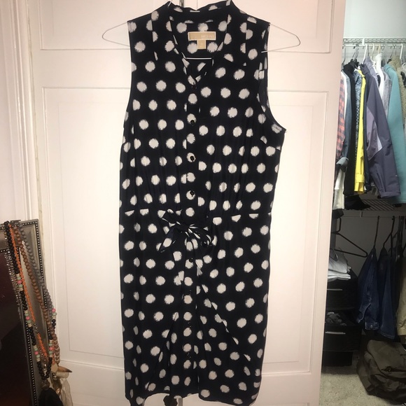 Michael Kors - Black & White Sleeveless Dress - Picture 1 of 3